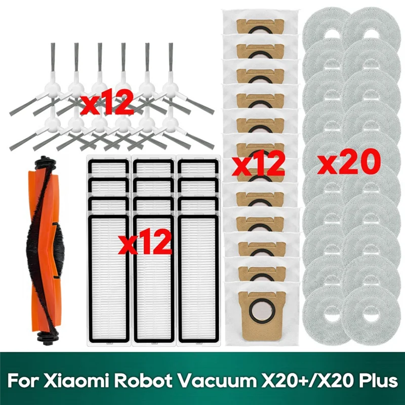 Best-для Xiaomi X20 Plus/X20+, аксессуары для Xiaomi X10 Plus/X10+ Основная боковая щетка Hepa-фильтр Салфетки для протирания Детали мешка для пыли
Best-для Xiaomi X20 Plus/X20+, аксессуары для Xiaomi X10 Plus/X10+ Основная боковая щетка Hepa-фильтр Салфетки для протирания Детали мешка для пыли