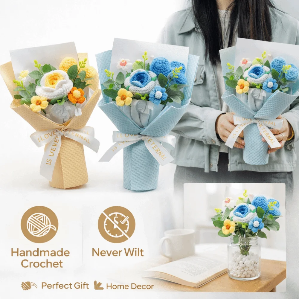 Новая вязаная крючком сумка-букет из цветов, вязаный букет роз «Вечность», уникальный букет в форме сердца, подарок на День святого Валентина
Новая вязаная крючком сумка-букет из цветов, вязаный букет роз «Вечность», уникальный букет в форме сердца, подарок на День святого Валентина