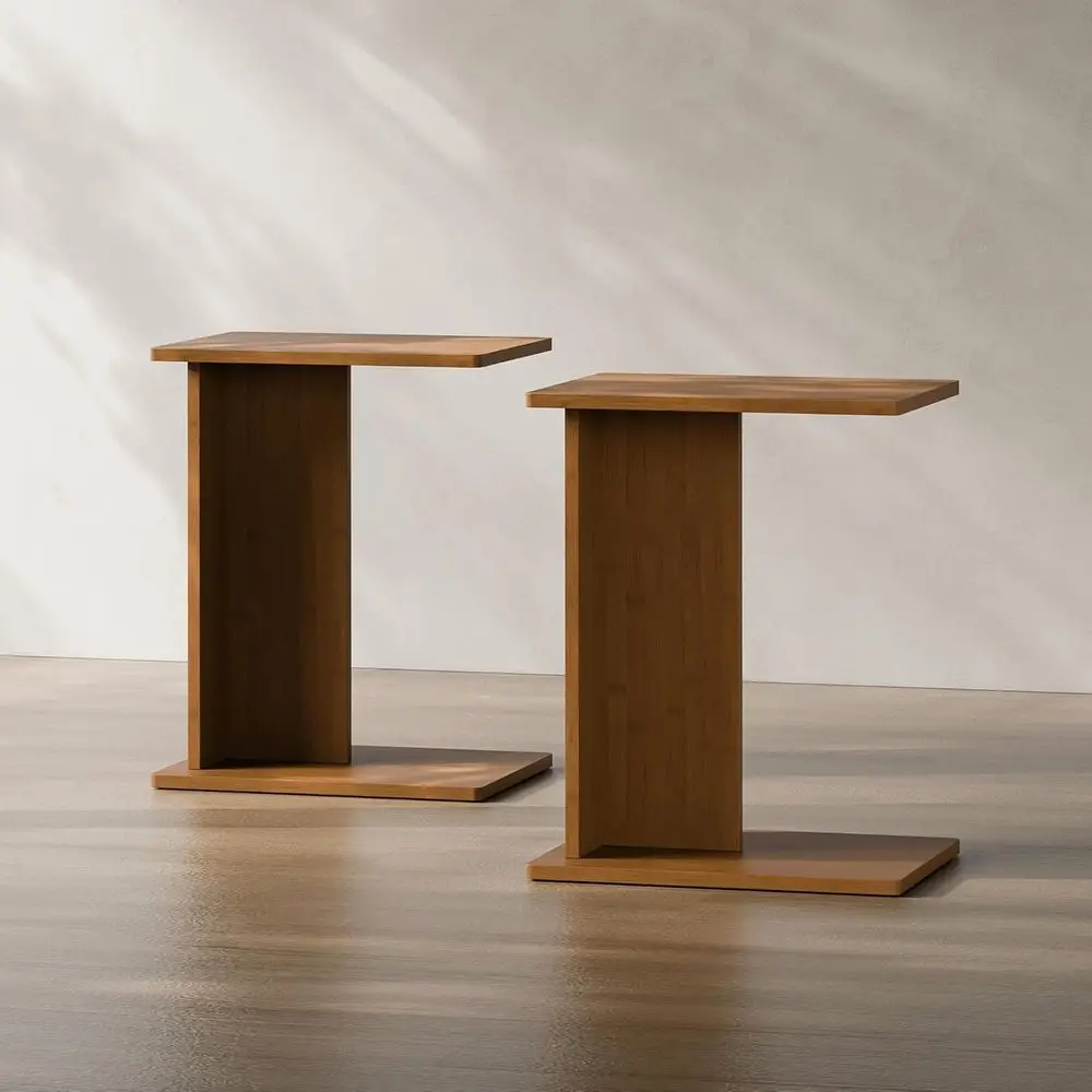 Eco-Friendly Bamboo C-Shaped Side Table Set for Couch or Sofa, Ideal for Living Room or Bedroom, Easy Assembly, Walnut Finish
Eco-Friendly Bamboo C-Shaped Side Table Set for Couch or Sofa, Ideal for Living Room or Bedroom, Easy Assembly, Walnut Finish