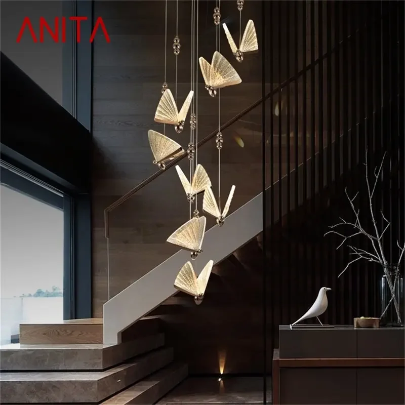 ANITA Nordic Butterfly Chandelier Lamps Fixtures Modern Pendant Lights Home LED for Stairs Hall
ANITA Nordic Butterfly Chandelier Lamps Fixtures Modern Pendant Lights Home LED for Stairs Hall