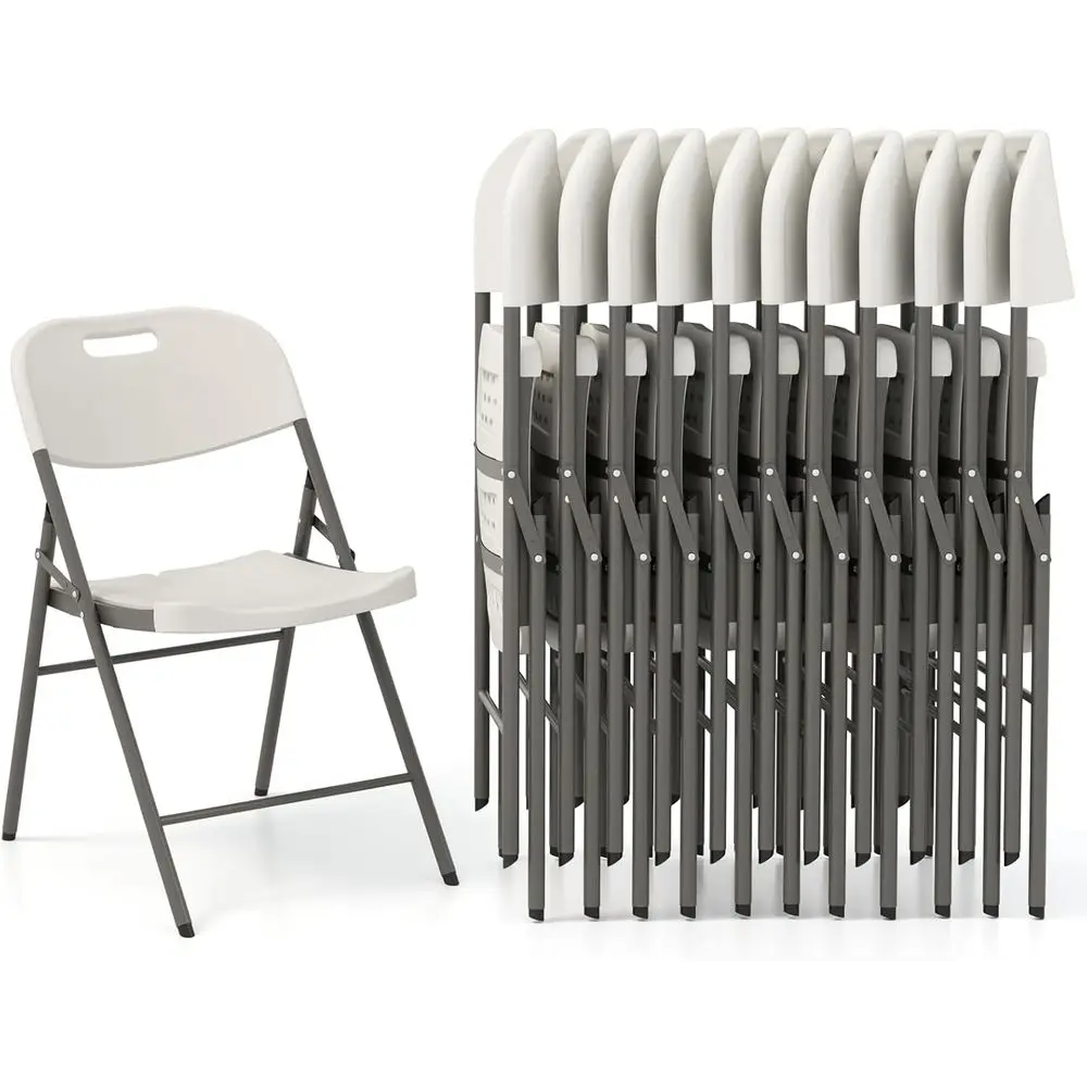 Stackable Plastic Chairs with Waterproof Seat, Heavy-Duty Metal Frame, 350lbs Capacity, Portable for Indoor & Outdoor Events, Wh
Stackable Plastic Chairs with Waterproof Seat, Heavy-Duty Metal Frame, 350lbs Capacity, Portable for Indoor & Outdoor Events, Wh