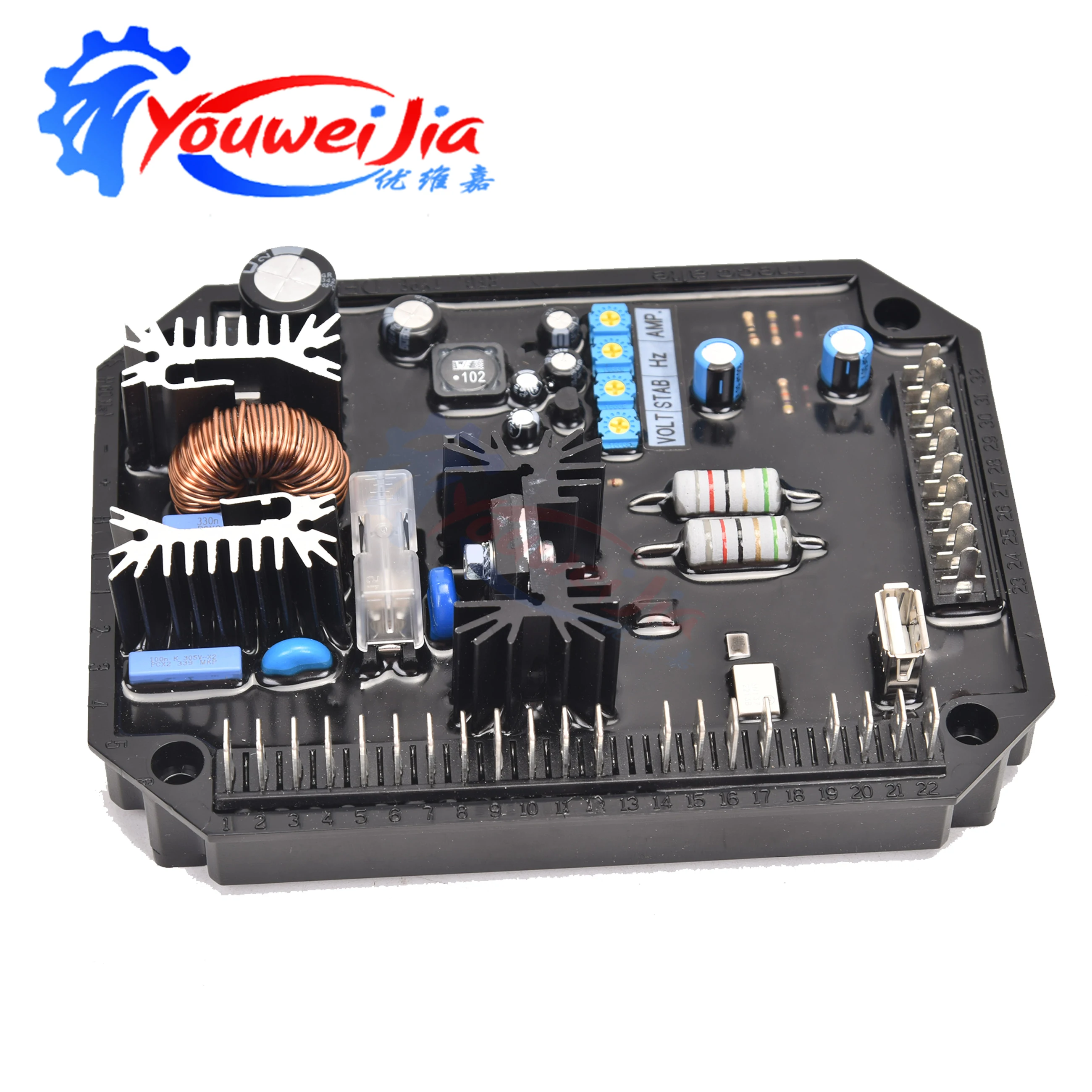 DER2 original automatic voltage regulator AVR for diesel engine generator spare parts genuine stabilizer electronic accessories
DER2 original automatic voltage regulator AVR for diesel engine generator spare parts genuine stabilizer electronic accessories