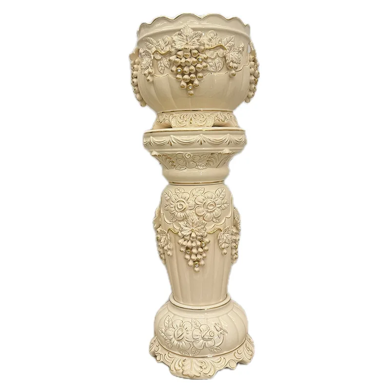 Roman column ceramic vase ornament home decoration hotel lobby type
Roman column ceramic vase ornament home decoration hotel lobby type