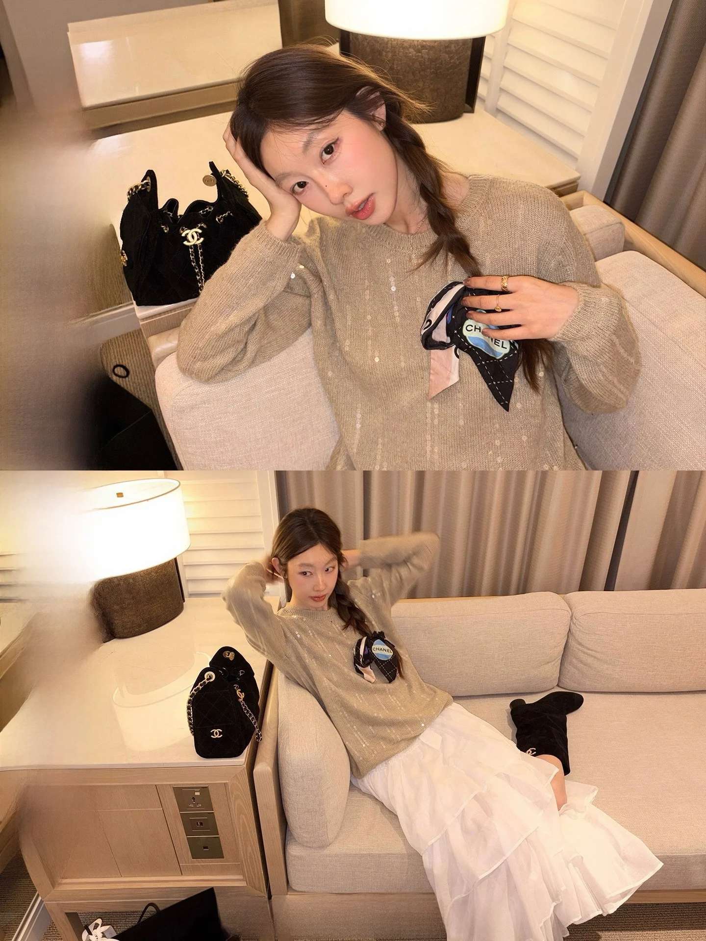 Ranwear round Neck Knitted Sweater Soft Shiny Sequin Loose Fit Long Sleeve Commute Style Women's Fashion Spring Season
Ranwear round Neck Knitted Sweater Soft Shiny Sequin Loose Fit Long Sleeve Commute Style Women's Fashion Spring Season