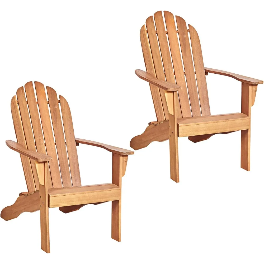 Adirondack Chair Set of 2 Acacia Wood Outdoor Chairs with 350 lbs Weight Capacity, Lounge Chair Armchair for Yard, Patio, Garde
Adirondack Chair Set of 2 Acacia Wood Outdoor Chairs with 350 lbs Weight Capacity, Lounge Chair Armchair for Yard, Patio, Garde
