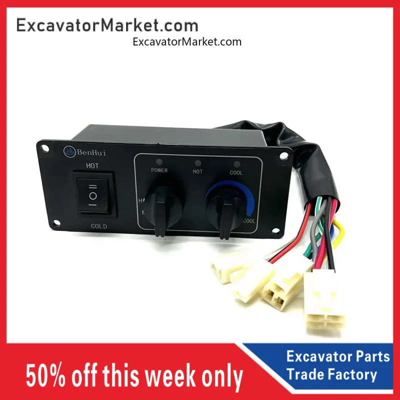 For excavator parts Shanhe Intelligent Zoomlion ZE60 65 80 85E Air Conditioning Controller Panel Switch Assembly
For excavator parts Shanhe Intelligent Zoomlion ZE60 65 80 85E Air Conditioning Controller Panel Switch Assembly