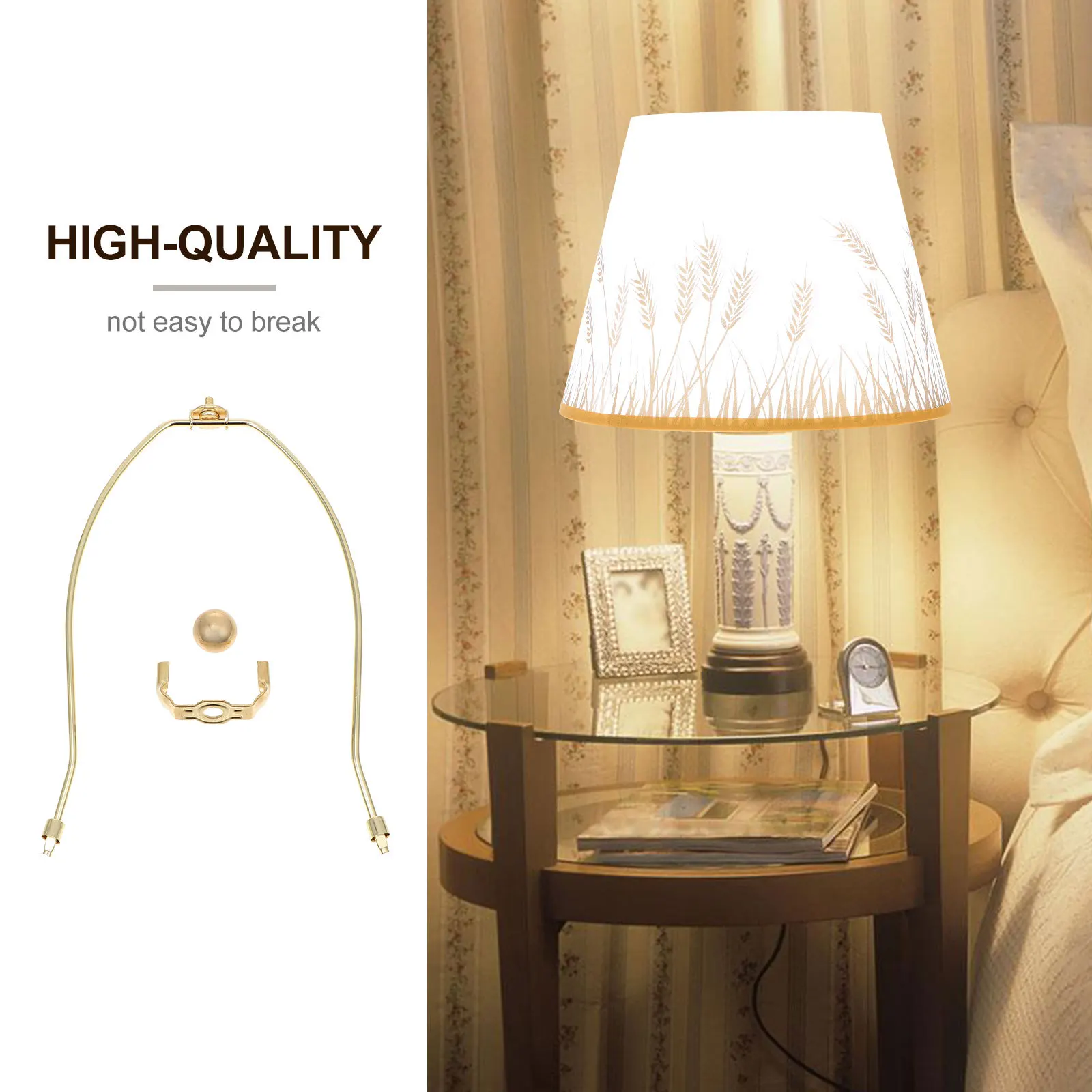 2 pcs Lampshade Bracket Heavy Duty Electroplated Metal Holder For Table Floor Crystal Lamps Rustproof Lighting Fixture Accessory
2 pcs Lampshade Bracket Heavy Duty Electroplated Metal Holder For Table Floor Crystal Lamps Rustproof Lighting Fixture Accessory