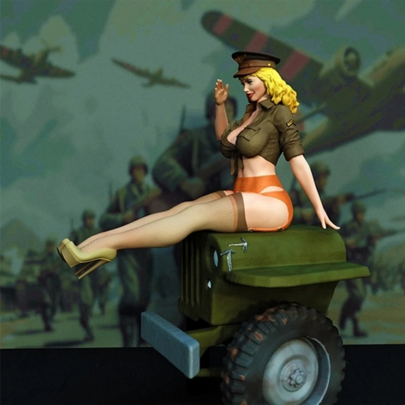 1/24 Scale DieCast Resin Figure Model Kit Sexy Female Soldier Army Pin Up Hobby Miniature Toys Unassembled Unpainted DIY Diorama
1/24 Scale DieCast Resin Figure Model Kit Sexy Female Soldier Army Pin Up Hobby Miniature Toys Unassembled Unpainted DIY Diorama
