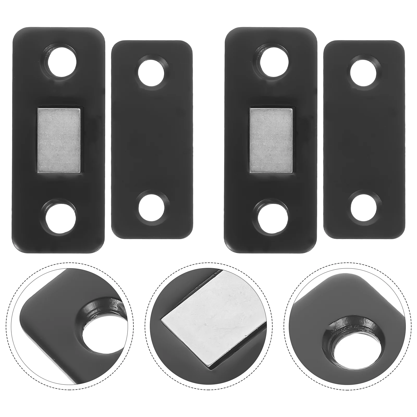 12 Pcs Magnetic Hooks Door Catch Catches for Cabinet Doors Heavy Magnets Kitchen Closure Black
12 Pcs Magnetic Hooks Door Catch Catches for Cabinet Doors Heavy Magnets Kitchen Closure Black