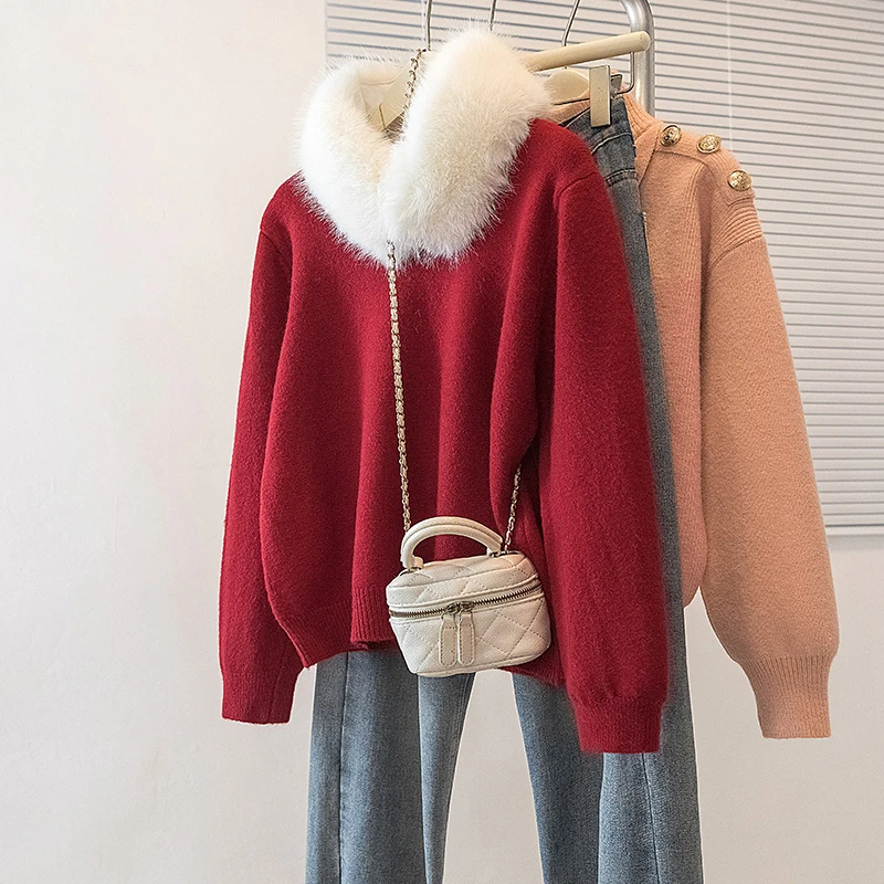 High-End Oversized Knitwear Korean Sle Hooded Sweater Scarf Top Women's Faion Autumn Winter New Arrival Breathable Long S...
High-End Oversized Knitwear Korean Sle Hooded Sweater Scarf Top Women's Faion Autumn Winter New Arrival Breathable Long S...