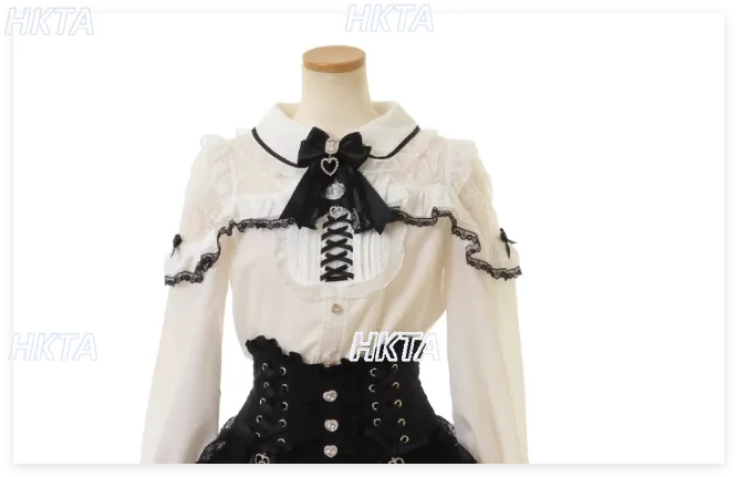 Japanese Style Mass-produced Waist and Thin with Bow Spill Shoulder Lace Shirt Blouses Women Top Autumn New Long-sleeve Blouse
Japanese Style Mass-produced Waist and Thin with Bow Spill Shoulder Lace Shirt Blouses Women Top Autumn New Long-sleeve Blouse