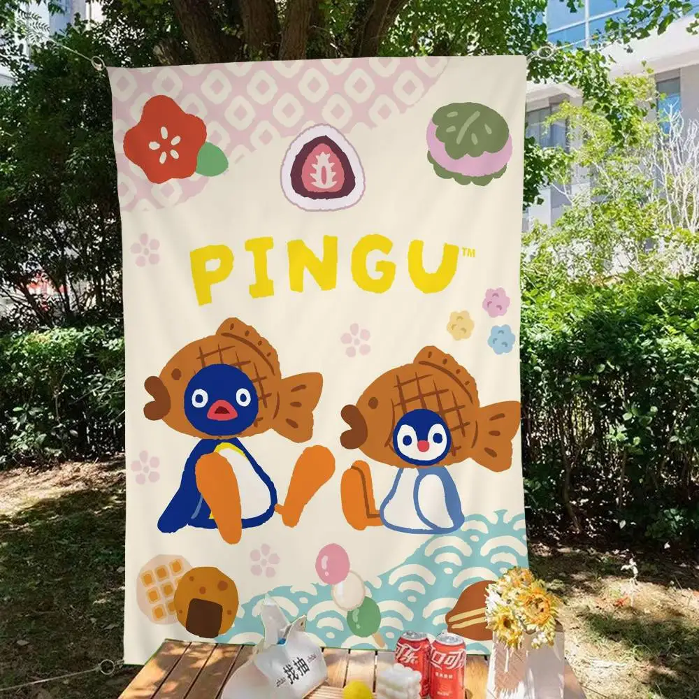 Funny P-PinguS Cute Cartoon Anime Chart Flag For Living Room Home Dorm Decor Art Home Decor Banner
Funny P-PinguS Cute Cartoon Anime Chart Flag For Living Room Home Dorm Decor Art Home Decor Banner