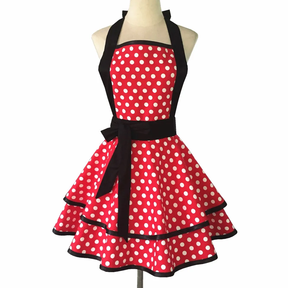 Cotton Dot Double Layer Apron Women Kitchen Cooking Baking Painting Working Waist Apron
Cotton Dot Double Layer Apron Women Kitchen Cooking Baking Painting Working Waist Apron