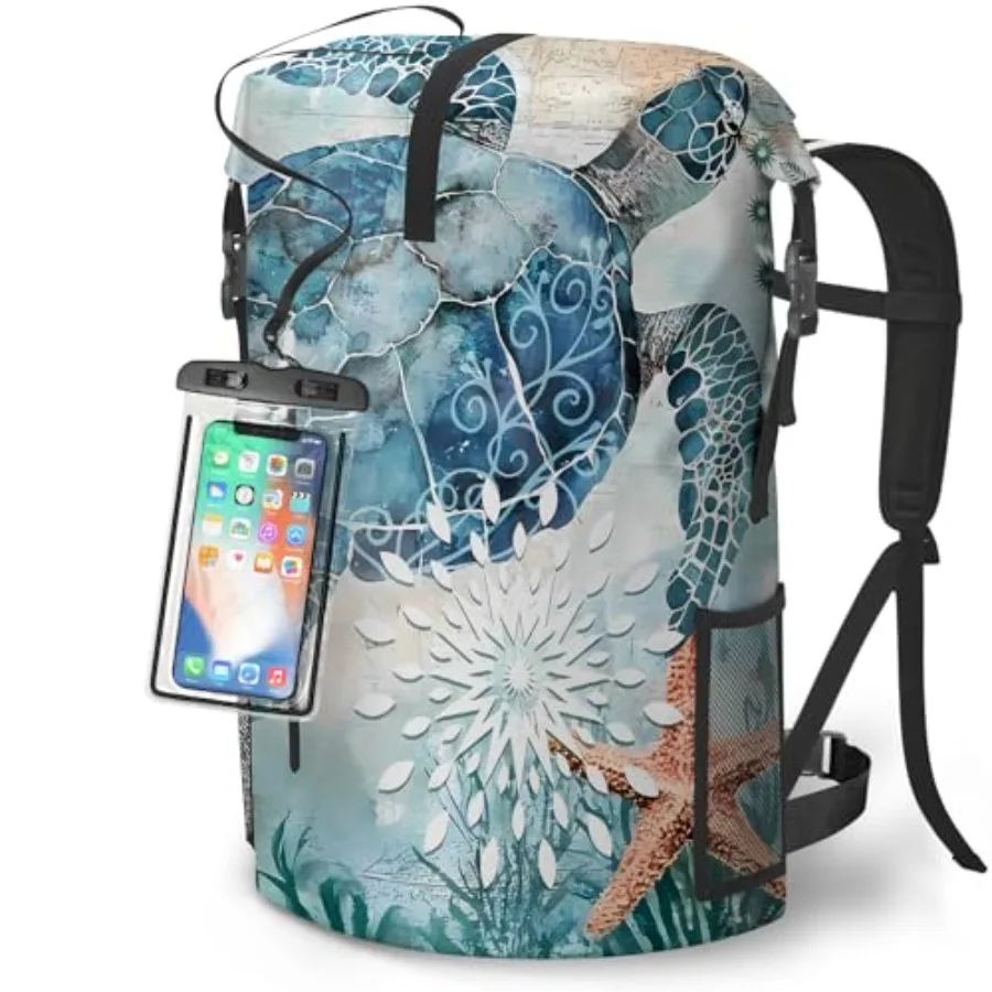 Waterproof Dry Bag Heavy Duty Marine Dry Bags for Kayaking Hiking Sea Turtle Nautical Starfish Backpack Roll-Top Closure Bag -
Waterproof Dry Bag Heavy Duty Marine Dry Bags for Kayaking Hiking Sea Turtle Nautical Starfish Backpack Roll-Top Closure Bag -