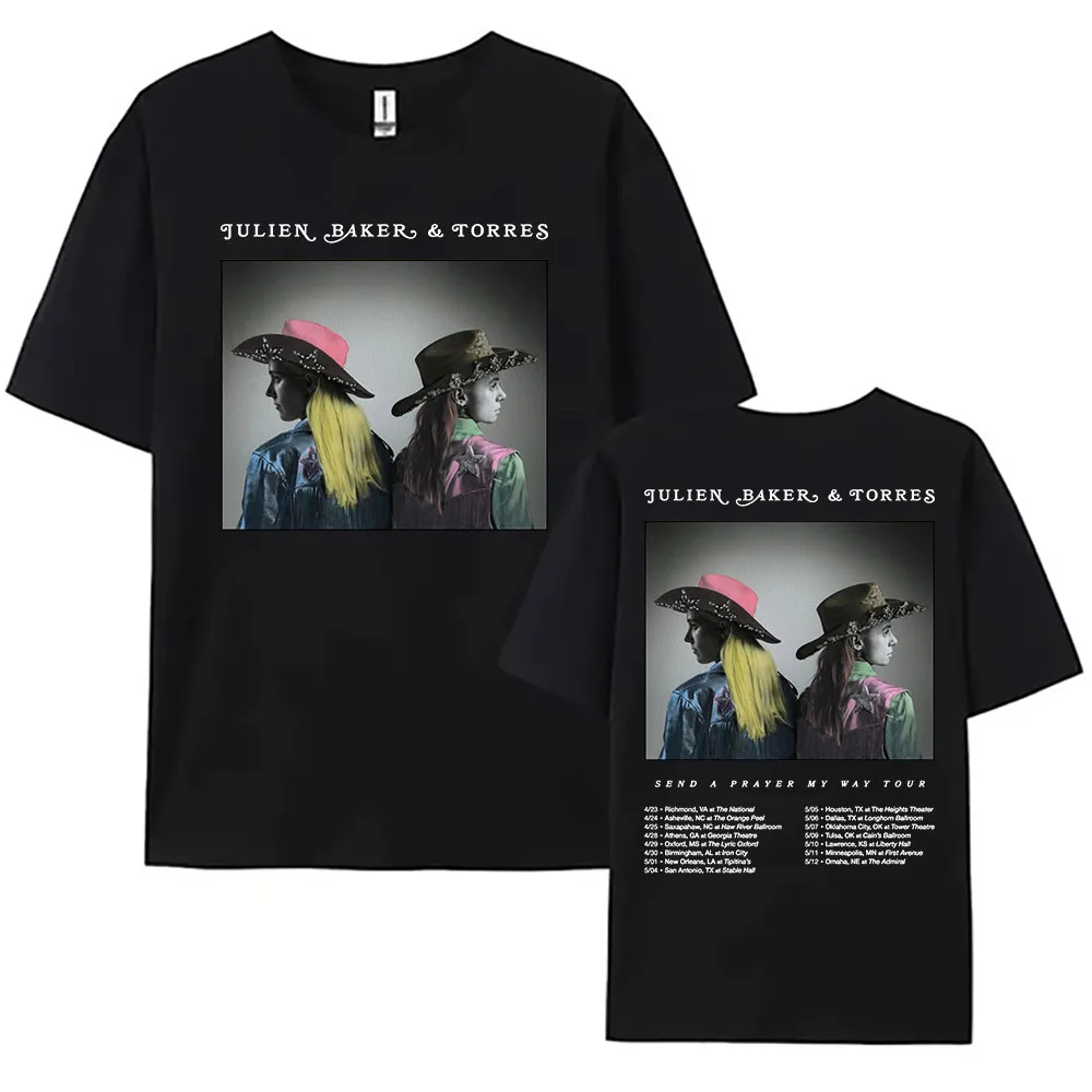 Футболка Send A Prayer My Way Tour 2025 Julien Baker & Torres Music Group, летняя женская/мужская футболка с коротким рукавом и круглым вырезом
Футболка Send A Prayer My Way Tour 2025 Julien Baker & Torres Music Group, летняя женская/мужская футболка с коротким рукавом и круглым вырезом