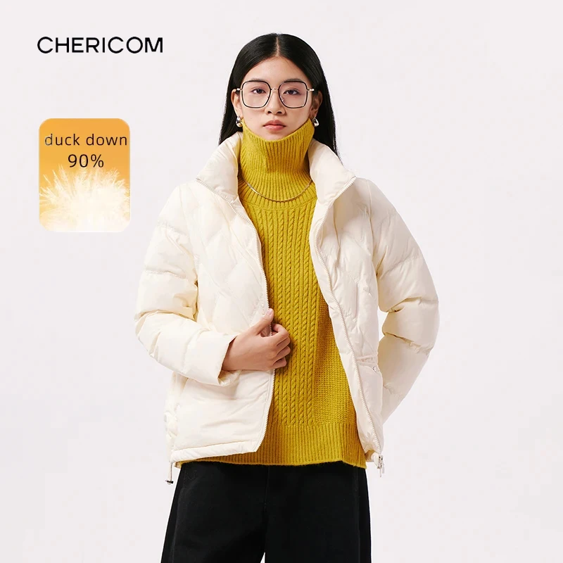 Chericom Short-length Down Jacket Stand Collar Classic Quilted Versatile Styling Drawstring Lightweight Warm Coats Y298120Y
Chericom Short-length Down Jacket Stand Collar Classic Quilted Versatile Styling Drawstring Lightweight Warm Coats Y298120Y