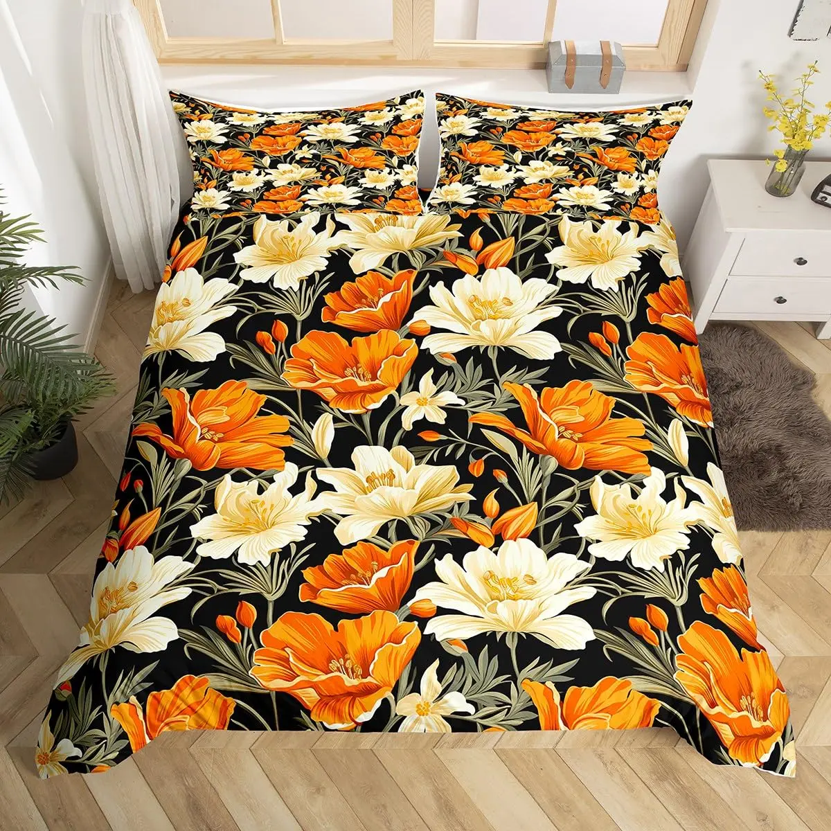 Botanical Lily Duvet Cover Twin Full Queen King Chic Floral Comforter Cover Boho Flower Bedding Set Watercolor Petals Bed Set
Botanical Lily Duvet Cover Twin Full Queen King Chic Floral Comforter Cover Boho Flower Bedding Set Watercolor Petals Bed Set