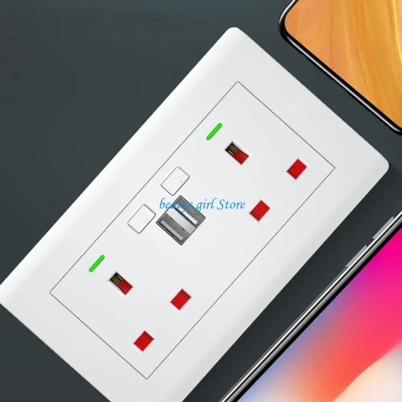 C7AB British Standard Socket Intelligent App Remote Control USB 5V 2.1A Voice Control
C7AB British Standard Socket Intelligent App Remote Control USB 5V 2.1A Voice Control