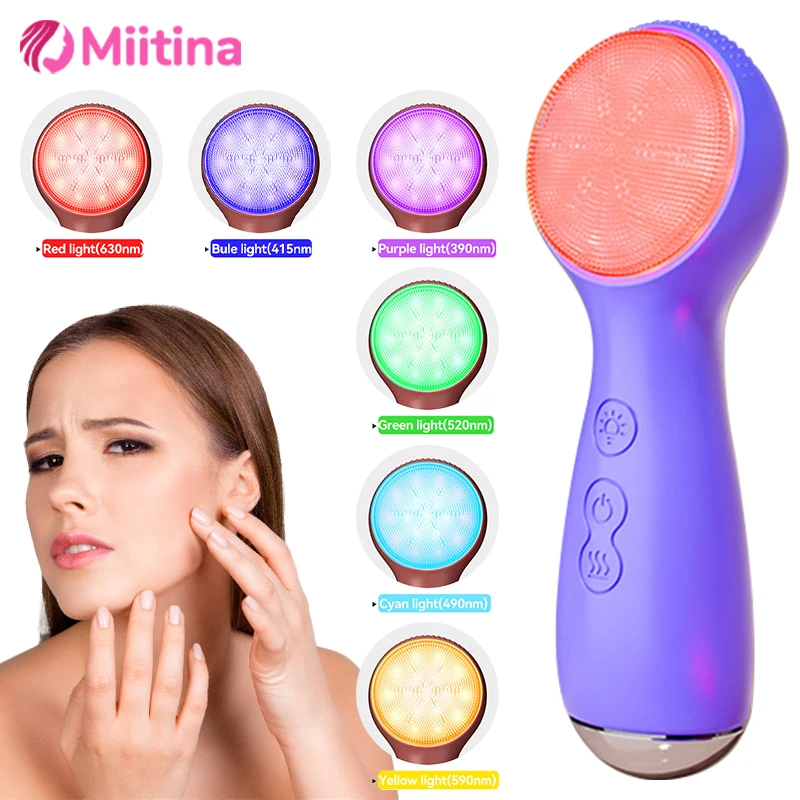 3 In 1 Electric Cleansing Brush 7 Color LED Facial Cleaner Face Massagers Sonic Cleansing Brush Face Deep Cleans IPX7 Waterproof
3 In 1 Electric Cleansing Brush 7 Color LED Facial Cleaner Face Massagers Sonic Cleansing Brush Face Deep Cleans IPX7 Waterproof