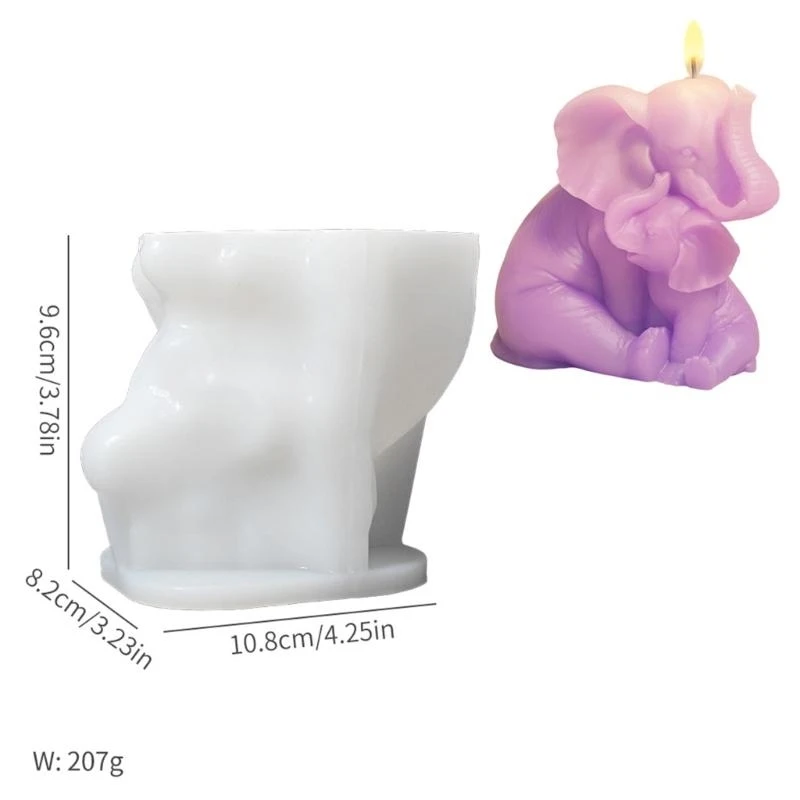 Elephant Mommy and Baby Figurine Silicone Molds Epoxy Resin Silicone Molds for Making Soap Home Decoration
Elephant Mommy and Baby Figurine Silicone Molds Epoxy Resin Silicone Molds for Making Soap Home Decoration