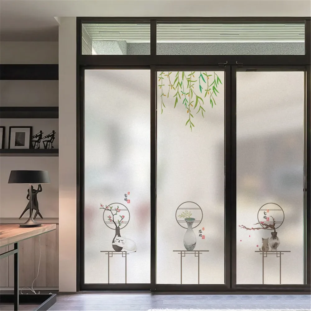 No Glue Privacy Windows Film Decorative Vase Pattern Stained Glass Window Stickers Static Cling Frosted Windows Film for Home
No Glue Privacy Windows Film Decorative Vase Pattern Stained Glass Window Stickers Static Cling Frosted Windows Film for Home