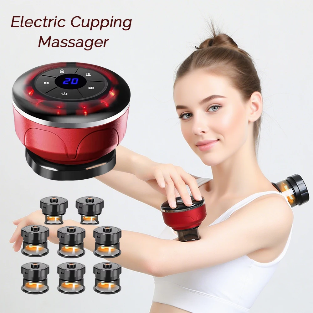 Electric Cupping Set Body Vacuum Cupping Scraping Heating Massage 12 Gears Adjustable Therapy Cupping Guasha Massage Tool 
Electric Cupping Set Body Vacuum Cupping Scraping Heating Massage 12 Gears Adjustable Therapy Cupping Guasha Massage Tool