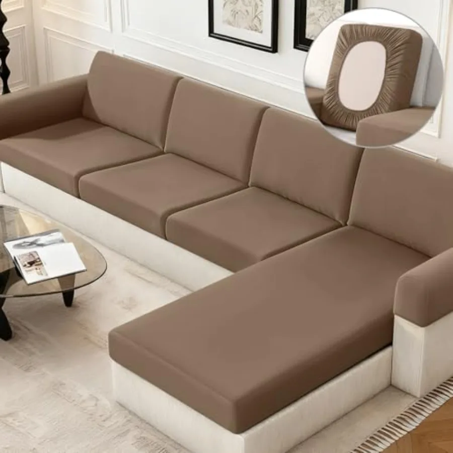 Sectional Couch Covers Stretch Couch Cushion Covers for L Shaped Couch Cover, Sofa Cushion Covers Washable 4 Pieces Sectional C
Sectional Couch Covers Stretch Couch Cushion Covers for L Shaped Couch Cover, Sofa Cushion Covers Washable 4 Pieces Sectional C