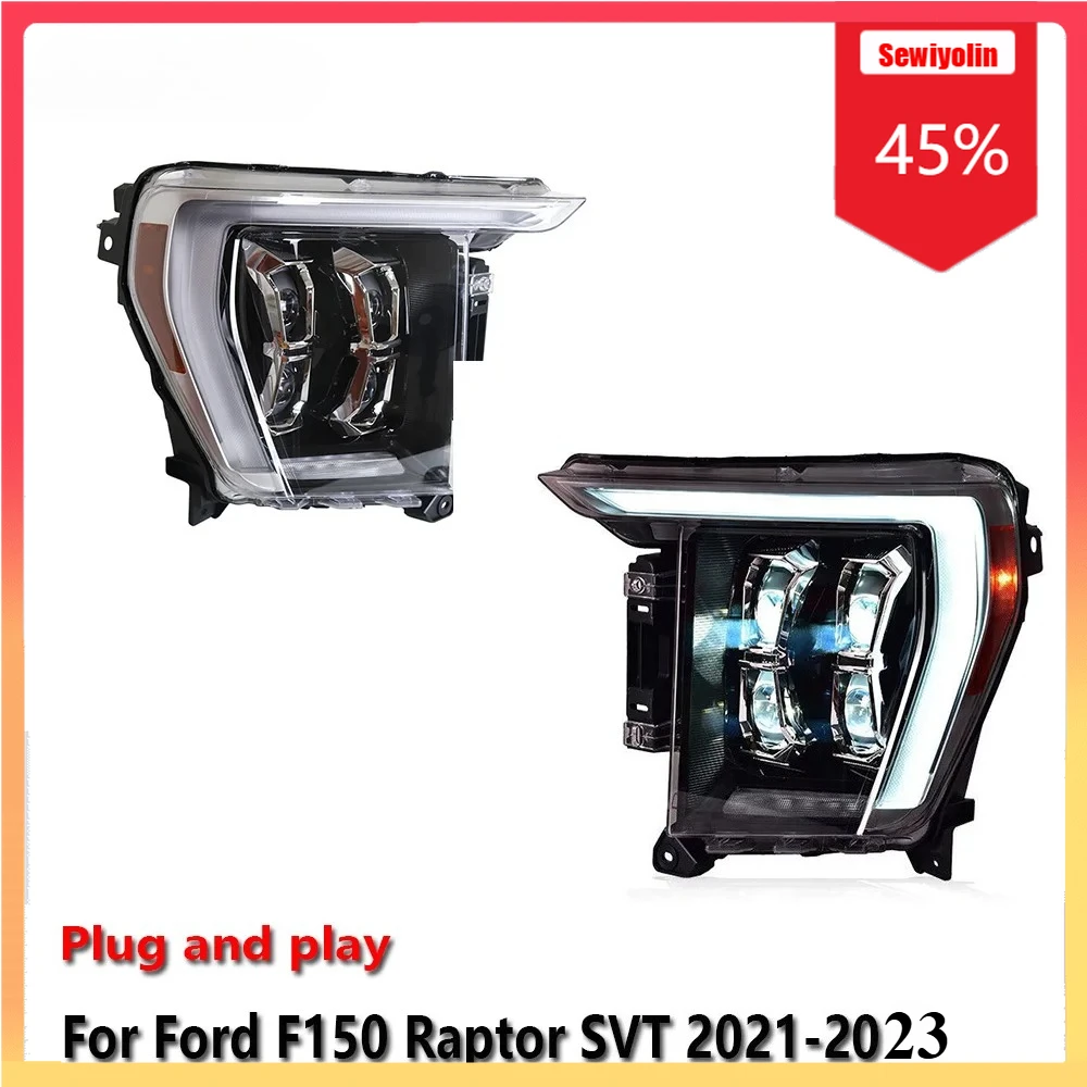 Car LED Headlight Automobile PartsFor Ford F150 Raptor SVT 2021-2023 Fog DRL Brake Turn Signal Lamp Plug and Play
Car LED Headlight Automobile PartsFor Ford F150 Raptor SVT 2021-2023 Fog DRL Brake Turn Signal Lamp Plug and Play