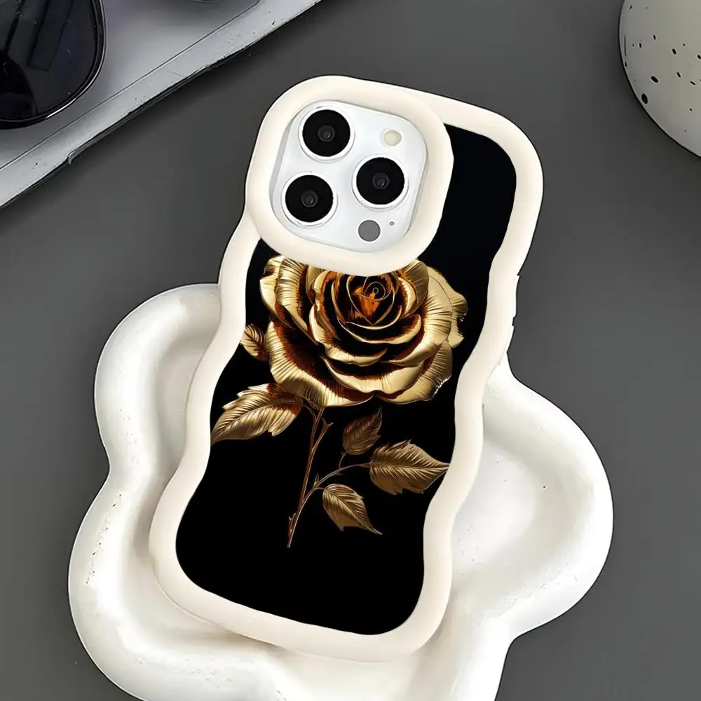 Golden Rose Phone Case for iPhone 17 16 15 14 13 12 11 Air Pro Max Plus White Soft TPU Wavy Edge Cover
Golden Rose Phone Case for iPhone 17 16 15 14 13 12 11 Air Pro Max Plus White Soft TPU Wavy Edge Cover