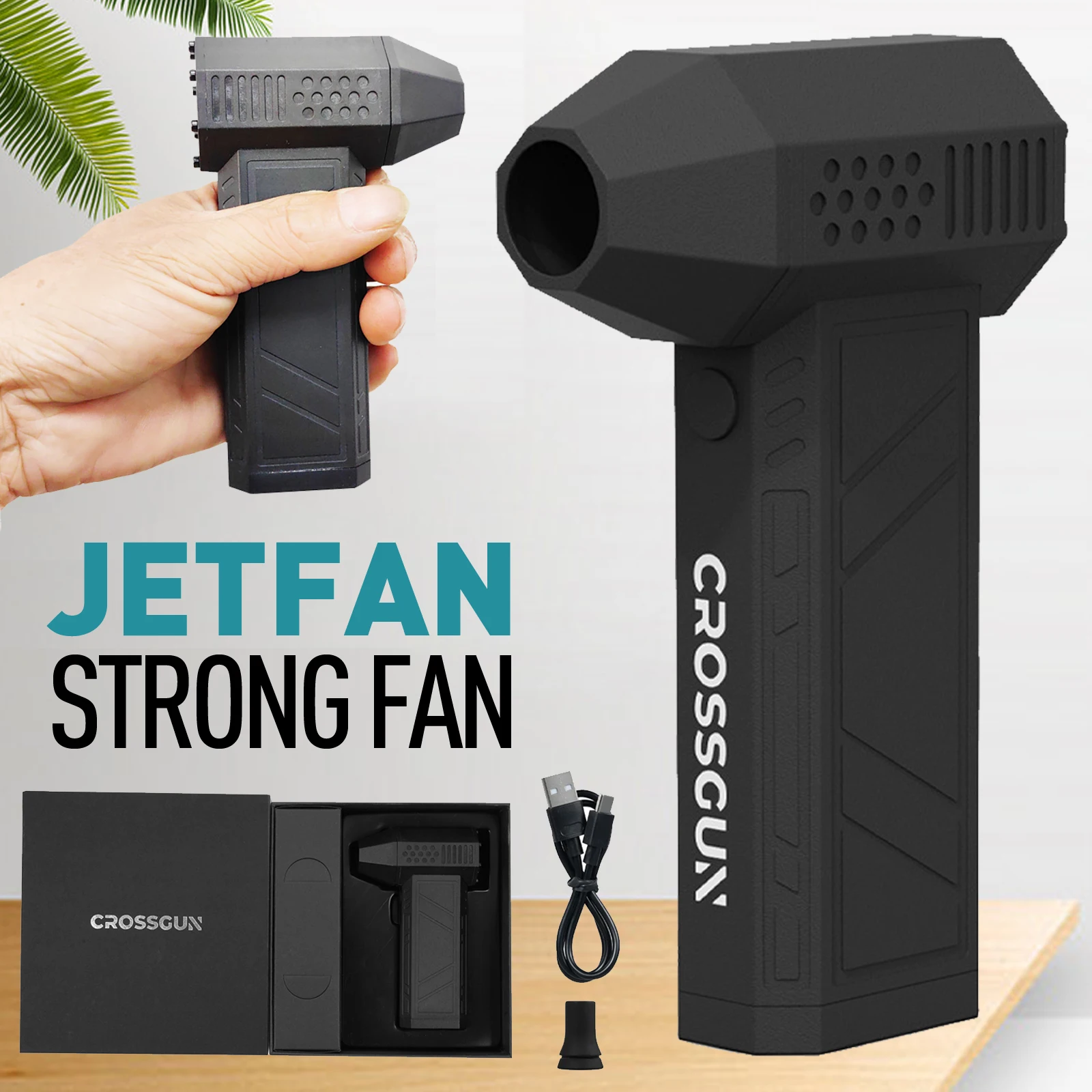 120W Portable Type-C Jet Turbo King Kong Jetfan Strong Fan Handheld with LED Lighting Dust Elimination Computer Blower ABS
120W Portable Type-C Jet Turbo King Kong Jetfan Strong Fan Handheld with LED Lighting Dust Elimination Computer Blower ABS