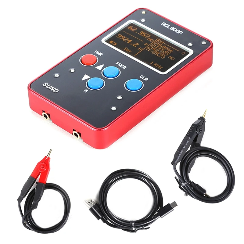 Digital Bridge Handheld RCL800P Slim Precision Digital Bridge Resistance Capacitance Inductance Meter ESR Meter
Digital Bridge Handheld RCL800P Slim Precision Digital Bridge Resistance Capacitance Inductance Meter ESR Meter