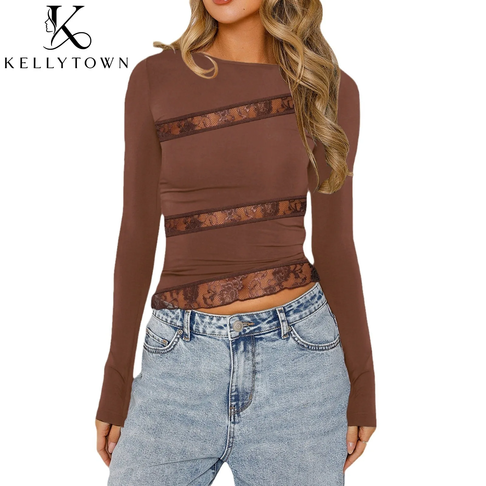 2026 Autumn Winter Sexy Top Women Trim Lace T Shirt Female Hollow Out O Neck Strret Chic Asymmetrical Slim Long Sleeve Crop Top
2026 Autumn Winter Sexy Top Women Trim Lace T Shirt Female Hollow Out O Neck Strret Chic Asymmetrical Slim Long Sleeve Crop Top