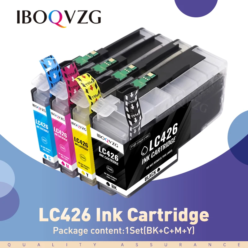 IBOQVZG LC426XL Ink Cartridges Compatible for Brother LC426 LC426XL Ink Cartridge MFC-J4335DW MFC-J4340DW J4535DW Printer ink
IBOQVZG LC426XL Ink Cartridges Compatible for Brother LC426 LC426XL Ink Cartridge MFC-J4335DW MFC-J4340DW J4535DW Printer ink