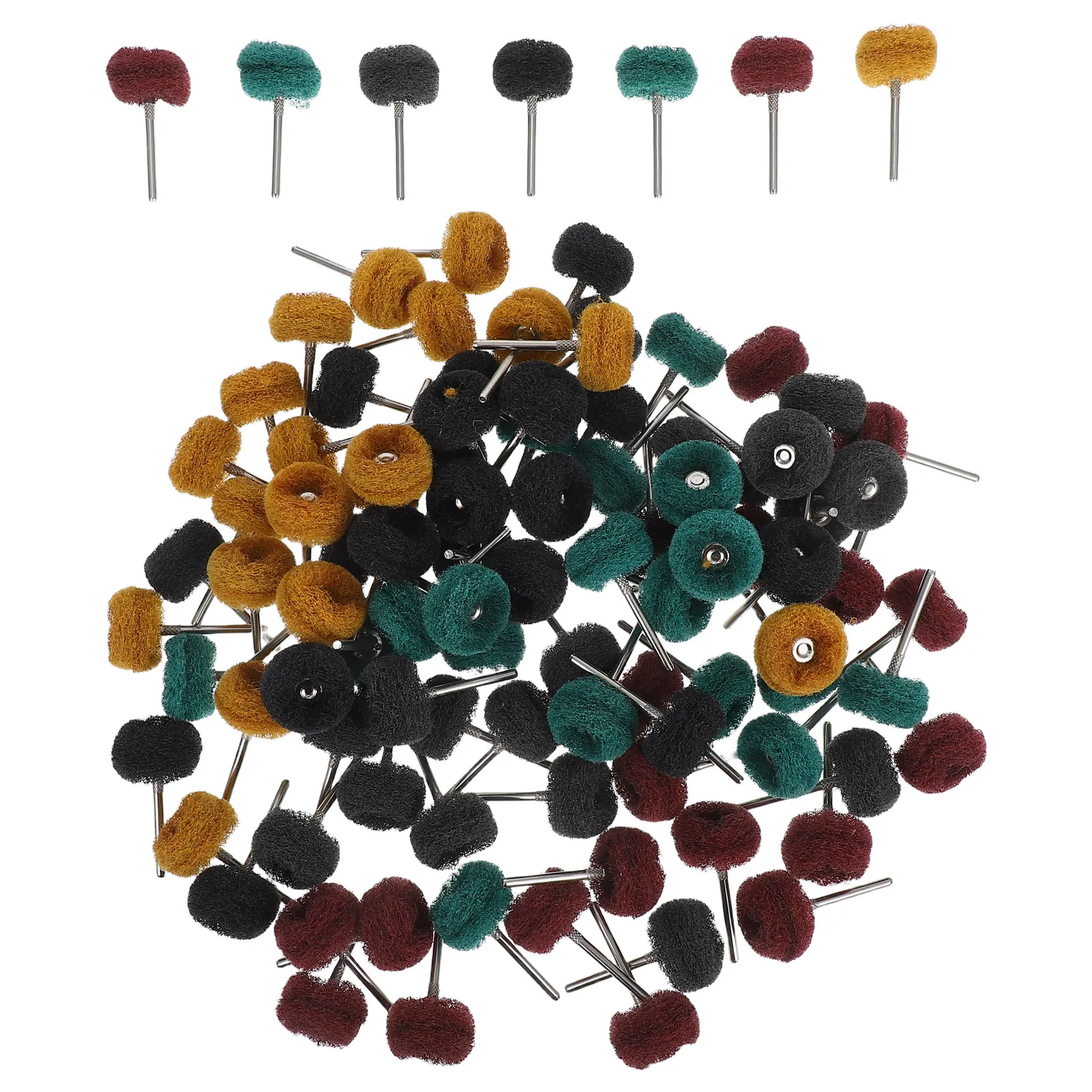 100Pcs Polishing Wheel Scouring Pad 1Inch Shank 80 150 240 400 600Grit Drill Rust Removal Buffing Metal Abrasive Sanding Disc
100Pcs Polishing Wheel Scouring Pad 1Inch Shank 80 150 240 400 600Grit Drill Rust Removal Buffing Metal Abrasive Sanding Disc