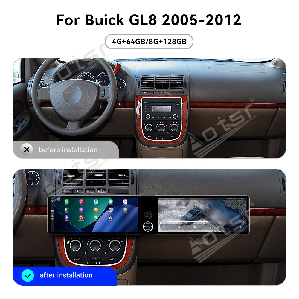 For Buick GL8 2005-2012 12.3" Android 13 Dual Screen Car Radio Car Multimedia Video Player GPS Navigation Carplay Unit WIFI DSP
For Buick GL8 2005-2012 12.3" Android 13 Dual Screen Car Radio Car Multimedia Video Player GPS Navigation Carplay Unit WIFI DSP