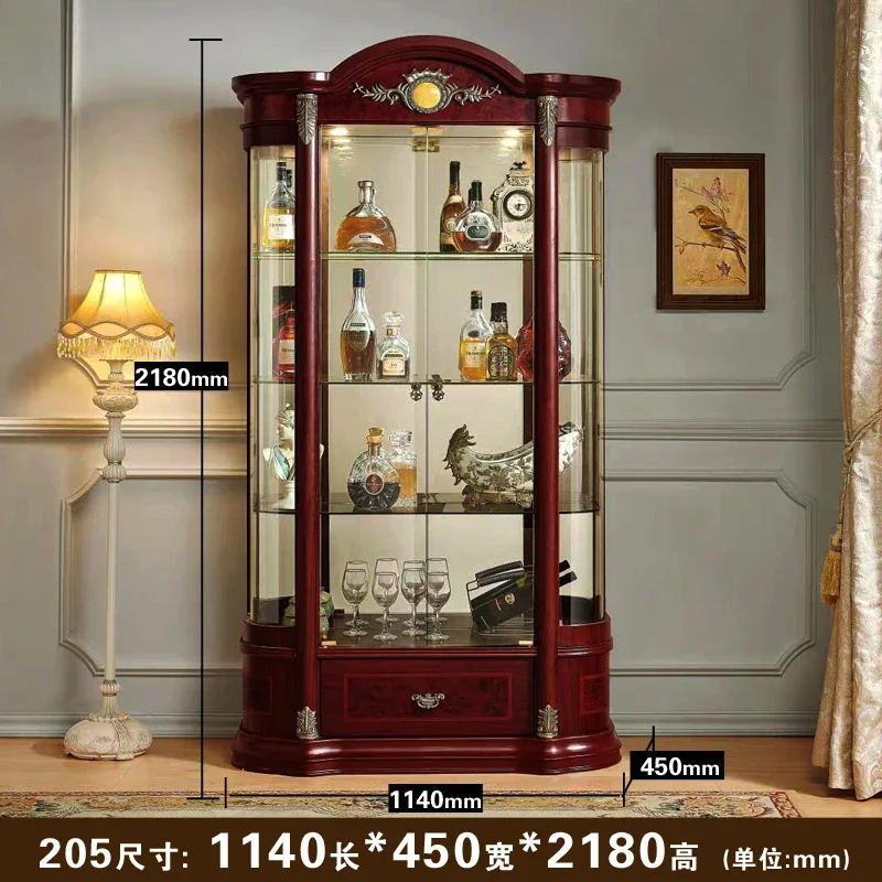 GZ-8 European wine cabinet High-end luxury living room wall glass door display cabinet Red wine cabinet
GZ-8 European wine cabinet High-end luxury living room wall glass door display cabinet Red wine cabinet