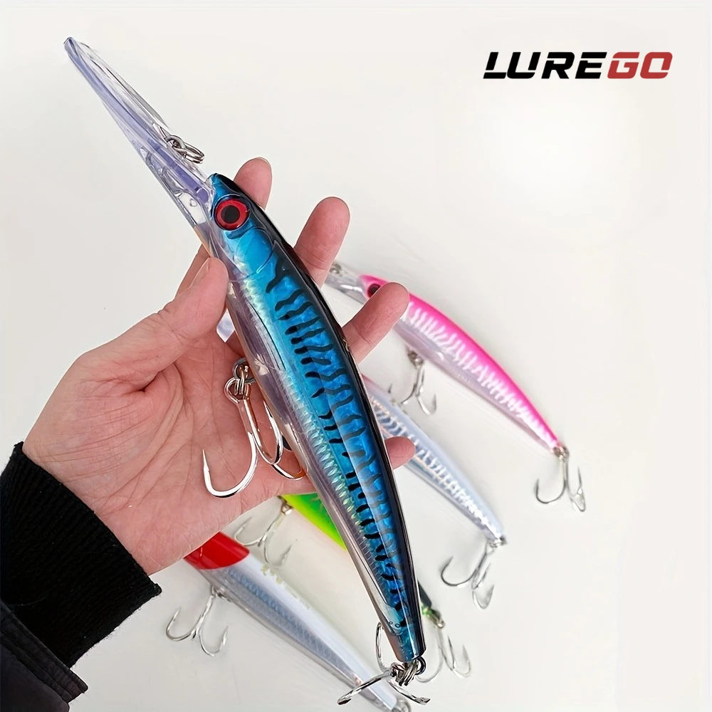 1PC 67g/117g Trolling Minnow Lure-Heavy Duty Slow-Pitch Jig, 2x 5/0 4X BKK Hooks, Saltwater Big Game Ready for Tuna, Wahoo, GT
1PC 67g/117g Trolling Minnow Lure-Heavy Duty Slow-Pitch Jig, 2x 5/0 4X BKK Hooks, Saltwater Big Game Ready for Tuna, Wahoo, GT