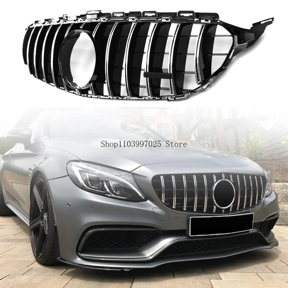 For Mercedes Benz C-Class W205 C63 GT Grille Vertical Bar Silver Black 19-21 Models Vertical Bar Horizontal Bar Modified Grille
For Mercedes Benz C-Class W205 C63 GT Grille Vertical Bar Silver Black 19-21 Models Vertical Bar Horizontal Bar Modified Grille