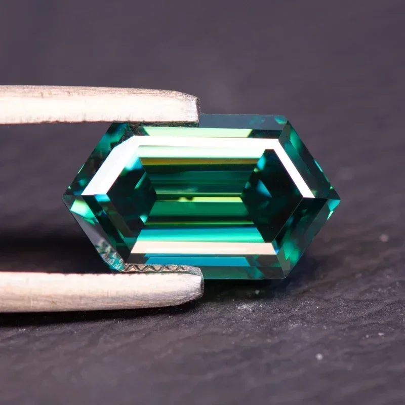 Moissanite Stone Natural Emerald Green Color Long Hexagon Cut DIY Advanced Charms Jewelry Rings Earrings Making with C
Moissanite Stone Natural Emerald Green Color Long Hexagon Cut DIY Advanced Charms Jewelry Rings Earrings Making with C
