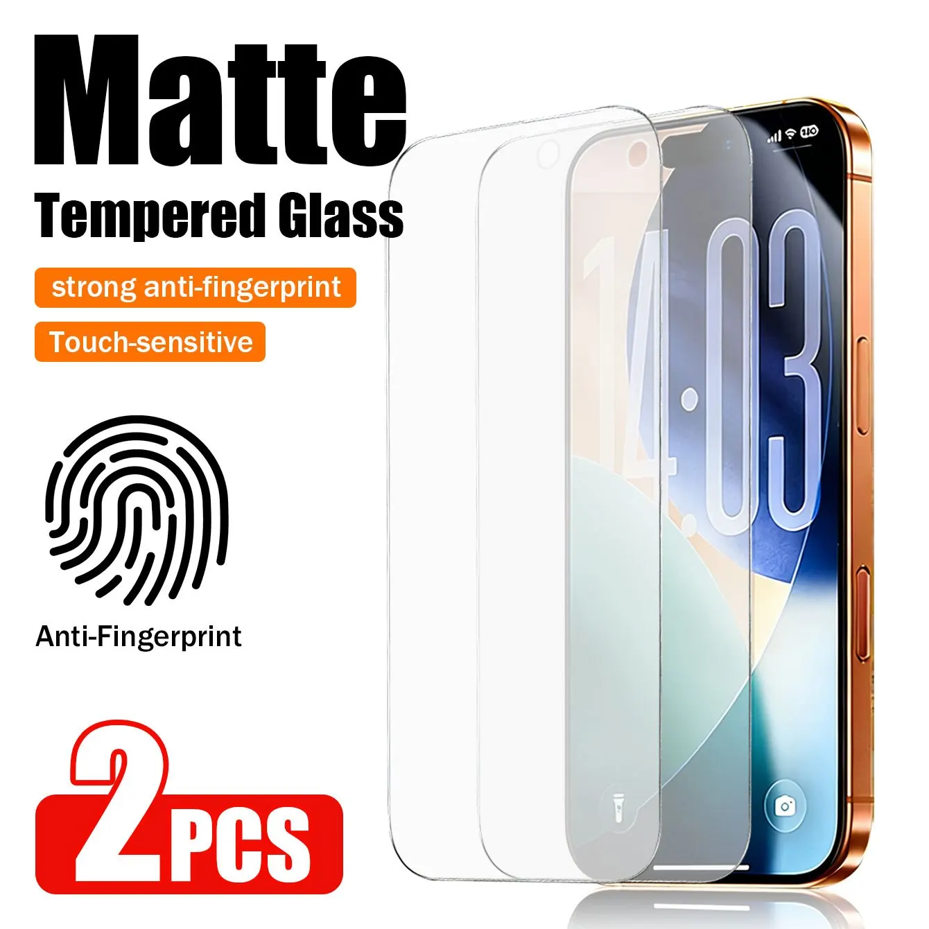 2pcs Matte Tempered Glass For iPhone 17e/17 Pro Max/16 Pro Max/16e/16/15/14/13/12/11/Plus/X/XS/XR/XS Max/Mini Anti-Glare
2pcs Matte Tempered Glass For iPhone 17e/17 Pro Max/16 Pro Max/16e/16/15/14/13/12/11/Plus/X/XS/XR/XS Max/Mini Anti-Glare