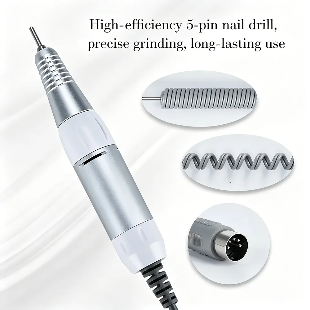 Professional Nail Care 5Pin Nail Drill Handpiece Replacement Electric Handle For Pedicure Acrylic Nail Surface Filing Supply
Professional Nail Care 5Pin Nail Drill Handpiece Replacement Electric Handle For Pedicure Acrylic Nail Surface Filing Supply