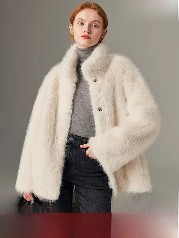 Тосканская женская шуба с воротником-стойкой, теплая верхняя одежда из натуральной кожи и меха, молодежная высококачественная однотонная куртка
Тосканская женская шуба с воротником-стойкой, теплая верхняя одежда из натуральной кожи и меха, молодежная высококачественная однотонная куртка