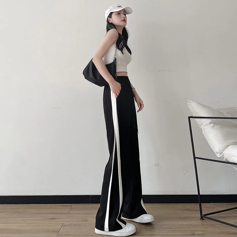 Прямые брюки Bla, женские повседневные брюки длиной до пола, большие размеры, утягивающие широкие брюки, модные свободные удобные корейские брюки
Прямые брюки Bla, женские повседневные брюки длиной до пола, большие размеры, утягивающие широкие брюки, модные свободные удобные корейские брюки