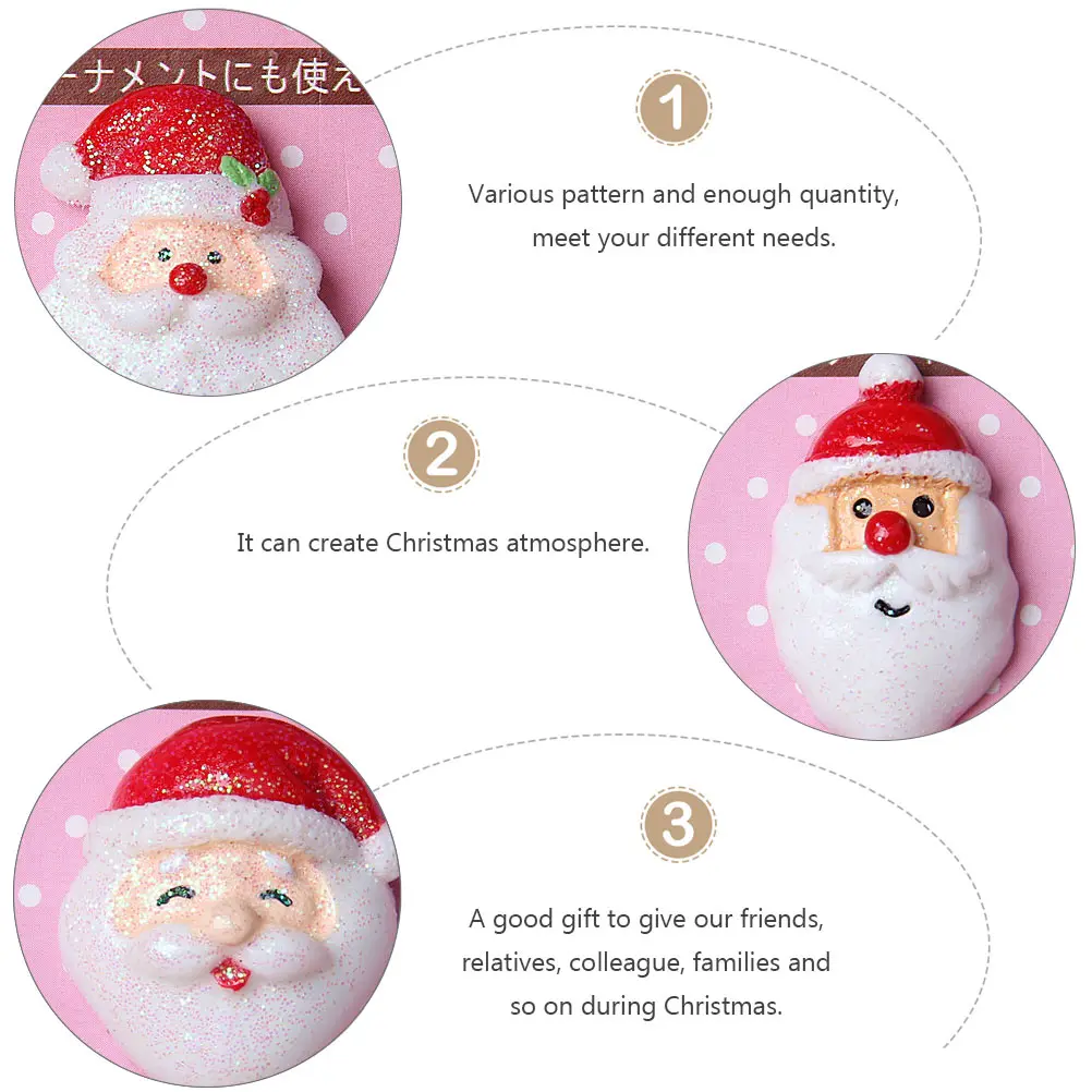 20 PcsChristmas Accessories Home Accessory Ornaments for Crafts Phone Case Decor Party Material Decorative Resin Santa Claus
20 PcsChristmas Accessories Home Accessory Ornaments for Crafts Phone Case Decor Party Material Decorative Resin Santa Claus
