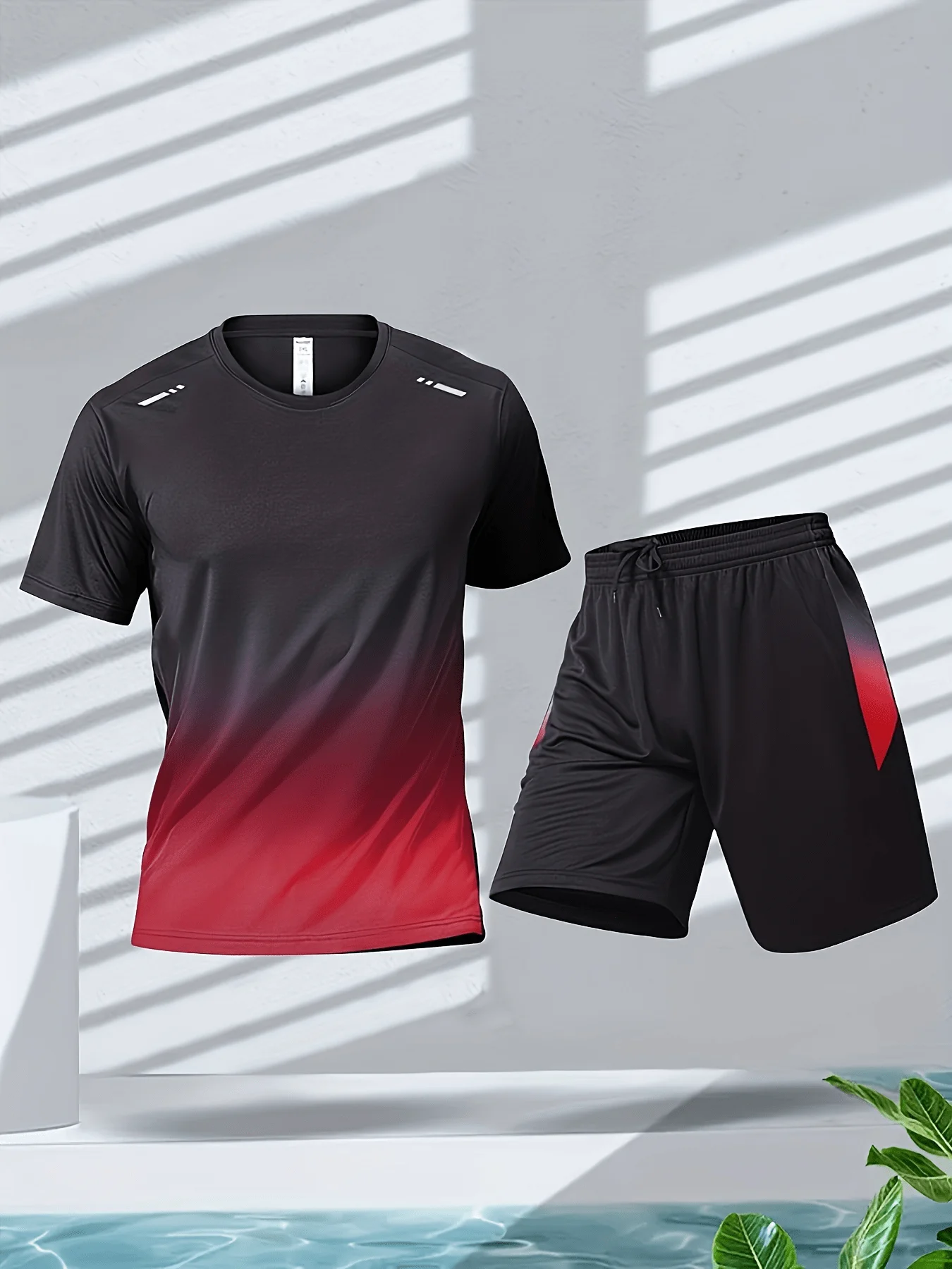 Men Sports Set Breathable Short Sleeve T-Shirt And Shorts For Running Cycling Fitness
Men Sports Set Breathable Short Sleeve T-Shirt And Shorts For Running Cycling Fitness