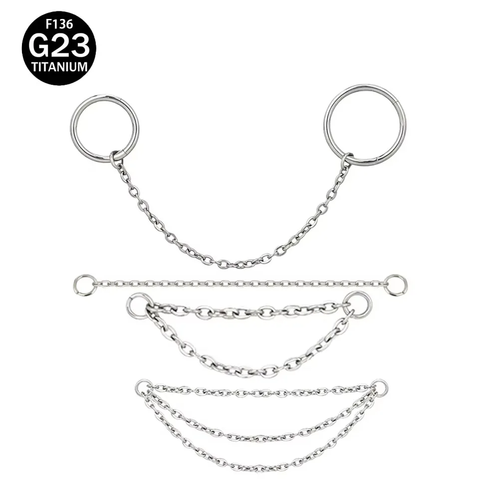 ASTM F136 Titanium Chain and Hinged Earring for EAR PIERC Ear Studs Chain Labret Lip Sling Diy Originality Body Piercing Jewelry
ASTM F136 Titanium Chain and Hinged Earring for EAR PIERC Ear Studs Chain Labret Lip Sling Diy Originality Body Piercing Jewelry