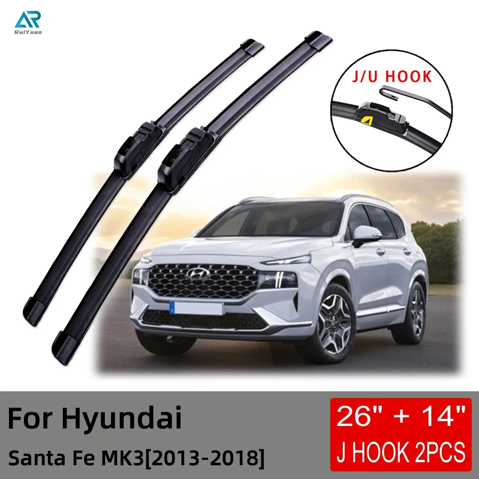 Щетки стеклоочистителя передние для Hyundai Santa Fe MK3, 2013, 2014, 2015, 2016, 2017, 2018
Щетки стеклоочистителя передние для Hyundai Santa Fe MK3, 2013, 2014, 2015, 2016, 2017, 2018