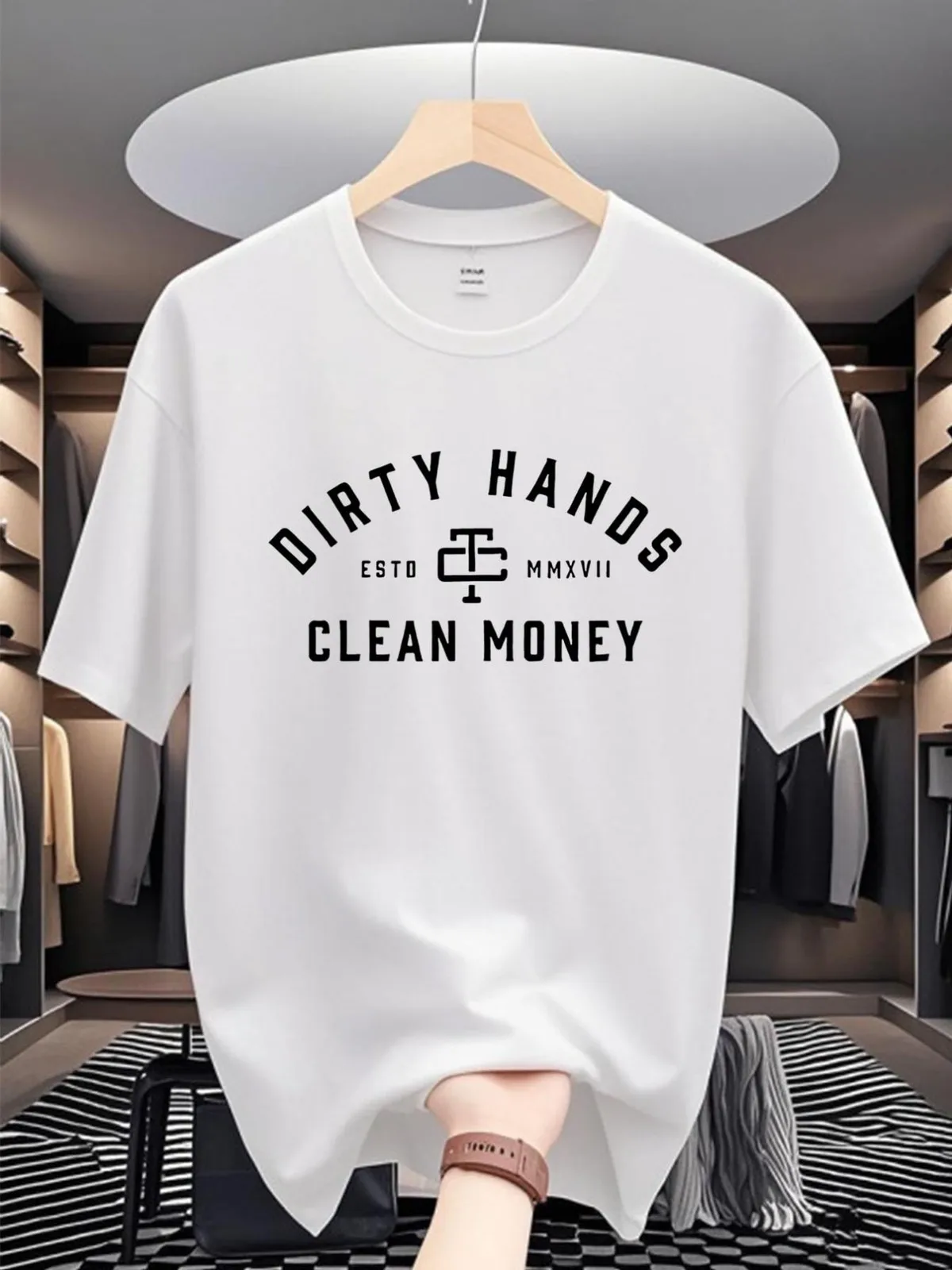 Hard Work Hustle T-Shirt Casual Graphic Crew Neck Tee
Hard Work Hustle T-Shirt Casual Graphic Crew Neck Tee