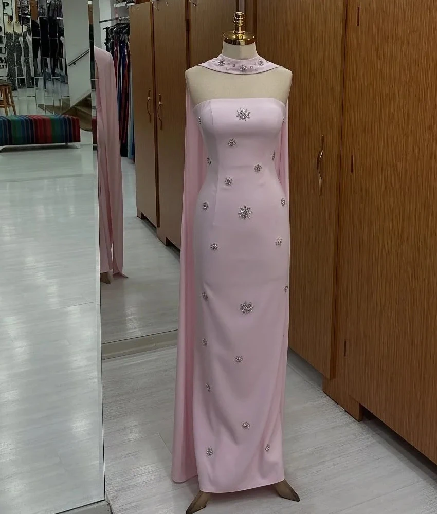 Customized Graceful Jersey Straight Crystal Evening Dress Fashion Strapless Sleeveless Floor Length Bespoke Occasion Gowns
Customized Graceful Jersey Straight Crystal Evening Dress Fashion Strapless Sleeveless Floor Length Bespoke Occasion Gowns
