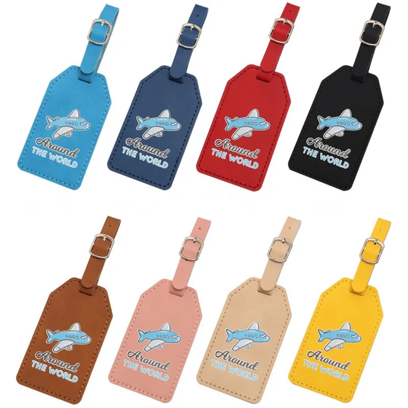 9.2*5.2cm PU Leather Luggage Tag Around the World Suitcase Tags Multiple Color Baggage Label Durable Material Travel Accessories
9.2*5.2cm PU Leather Luggage Tag Around the World Suitcase Tags Multiple Color Baggage Label Durable Material Travel Accessories